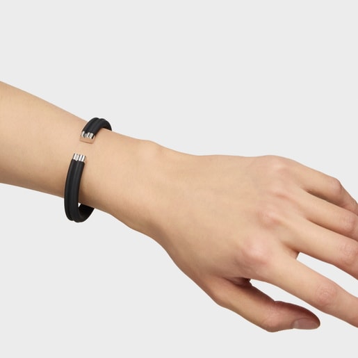 Black steel Bangle TOUS Man