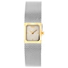 Reloj analógico con brazalete de malla milanesa de acero y acero dorado Mini Mesh