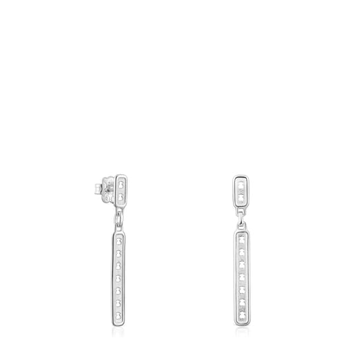 Boucles d'oreilles TOUS Bear Row en argent avec silhouettes d’ourson