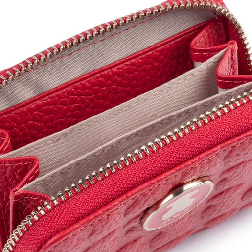 Medium red Leather Sherton Change purse