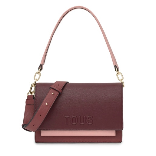 Bandolera mediana burdeos Audree Saffiano