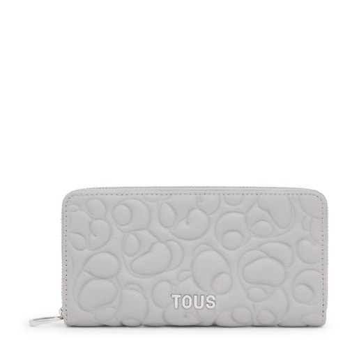 Gray leather Wallet TOUS Greta