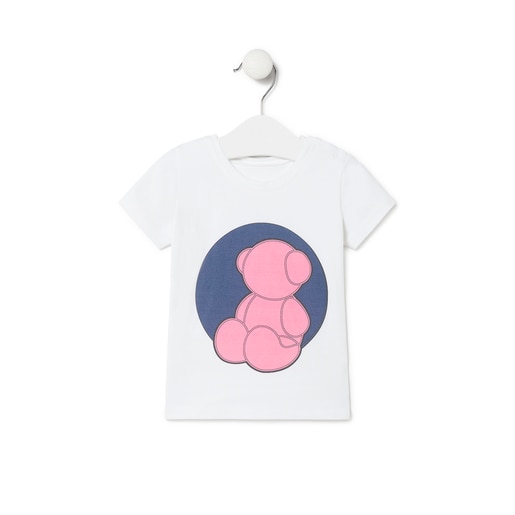 Camiseta de playa de niña Aqua rosa