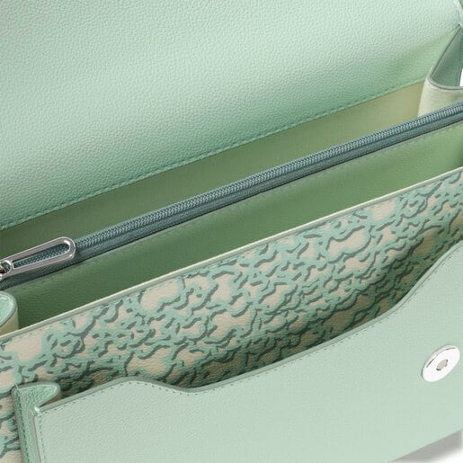 Μεσαίου μεγέθους τσάντα χιαστί Audree Kaos Mini Evolution σε πράσινο της μέντας