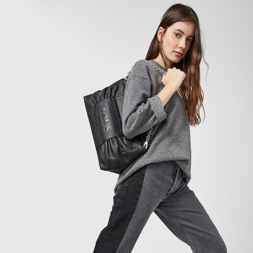 Большая черная сумка-кроссбоди TOUS Empire