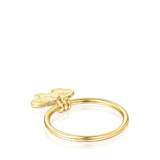 リング  Save  ぞう  9mm　イエローゴールドコーティング　　