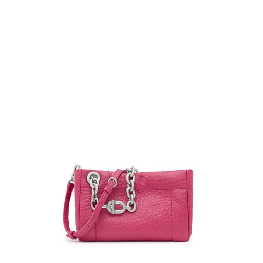 Small fuchsia Crossbody bag TOUS MANIFESTO New