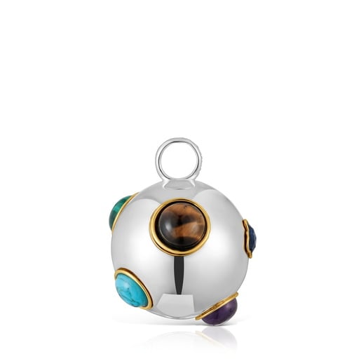 Dije bicolor y gemas Warm