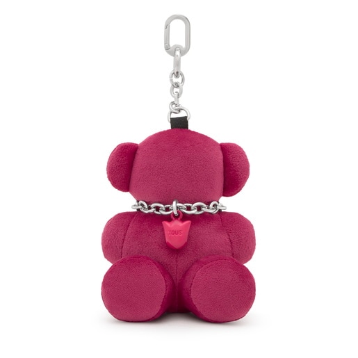 Pink key ring Bold Bear Velvet
