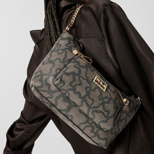 Разноцветная и черная сумка-кроссбоди «baguette» Kaos Icon