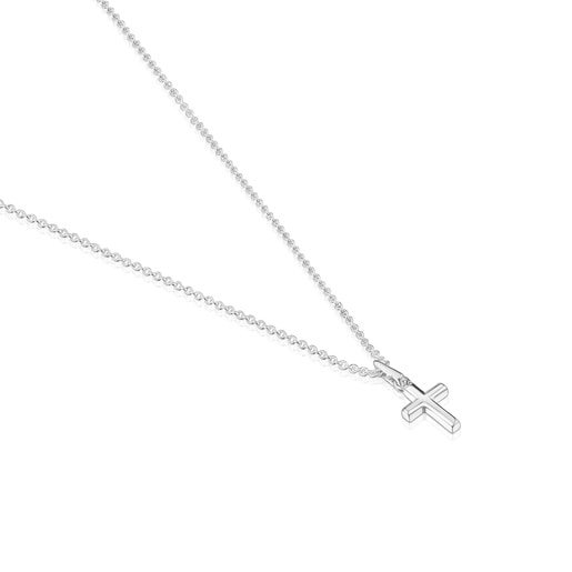Collar corto cruz de plata TOUS Motivos
