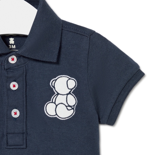 Polo t-shirt in Casual navy blue