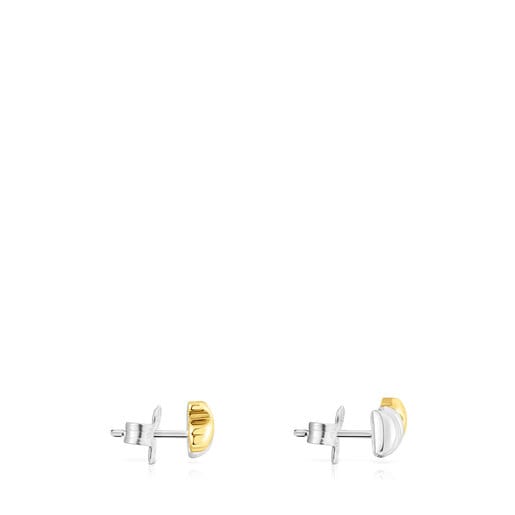 Silver and silver vermeil Virtual Garden Climber earrings