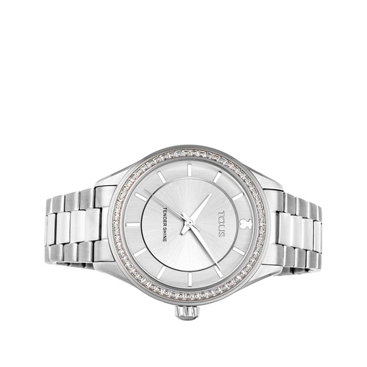 Steel Tender Shine Watch with cubic zirconia | TOUS