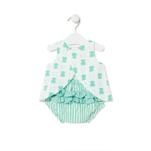 Conjunto de bebé Star verde