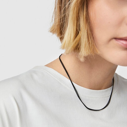 Black nylon TOUS Nylon Basics Necklace | TOUS