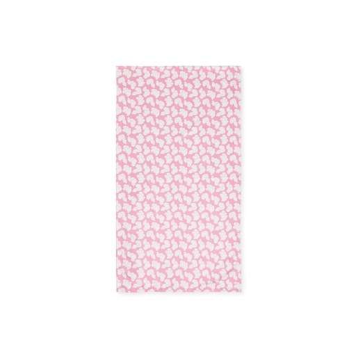 Beach towel in Aqua pink