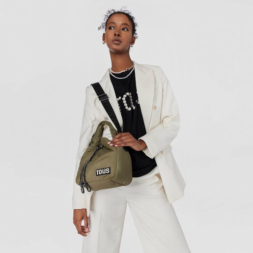 Khaki Bucket bag TOUS Carol Soft