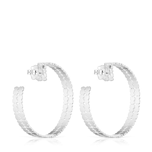 Aretes aro de plata 45 mm TOUS Sweet 40s