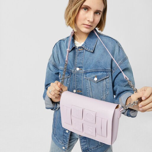 Bandolera pequeña malva y beige TOUS Damas