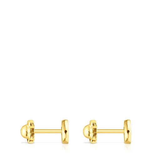 Gold Camee Earrings with Mother-of-Pearl | TOUS