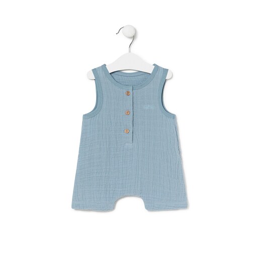 Short SMuse baby playsuit in blue