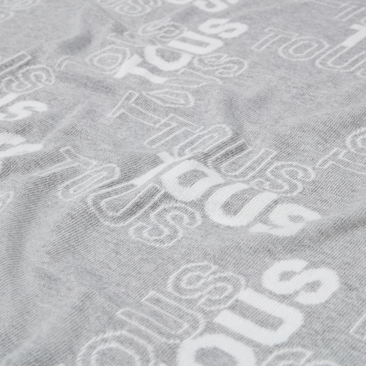 Reversible Nilo baby blanket in grey | TOUS