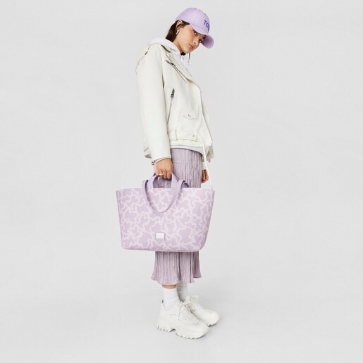 Medium mauve Kaos Pix Tote bag