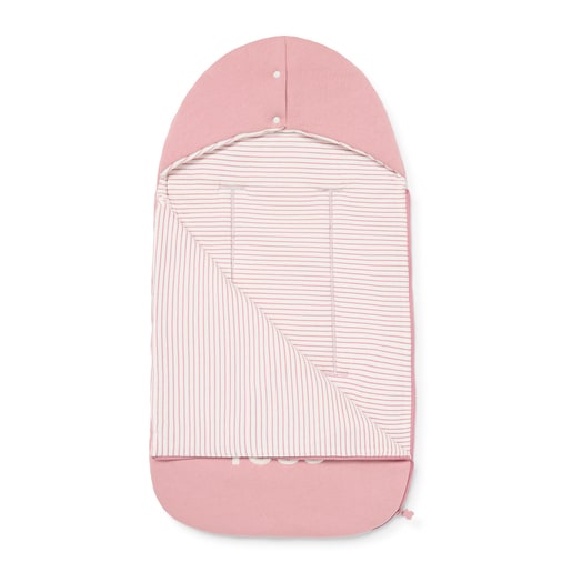 Universal-fit baby footmuff in Classic pink