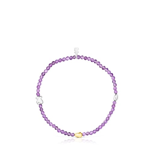 Pulseira em prata vermeil e ametista TOUS Joy Bits