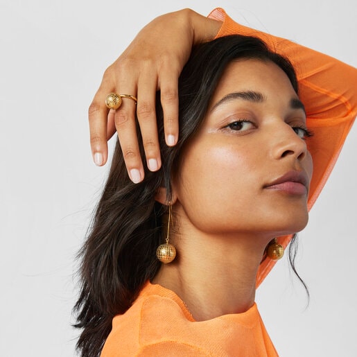 טבעת כדור דובון TOUS Beach Disco מוורמיל כסף