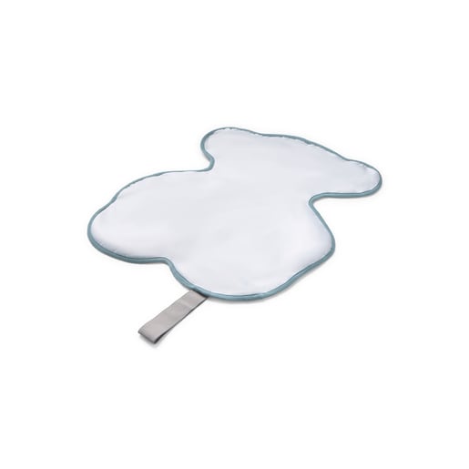 Bear-shaped travel changing mat in Mini sky blue