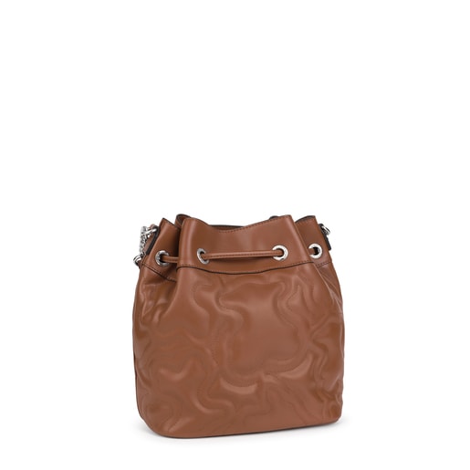 Tous Burgundy Kaos Dream Bucket Bag, latest offers on Tous Moda fashion  accessories