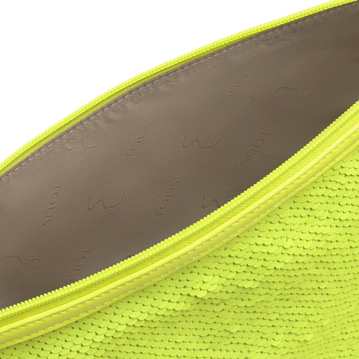 インナーバッグ Kaos Shock　M　スパンコール・蛍光イエロー