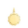 Silver vermeil floral Medallion Efecttous