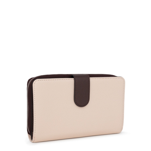 Medium brown and beige New Dubai Wallet