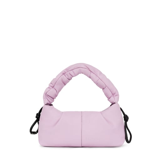 Medium mauve leather TOUS Soft One-shoulder bag