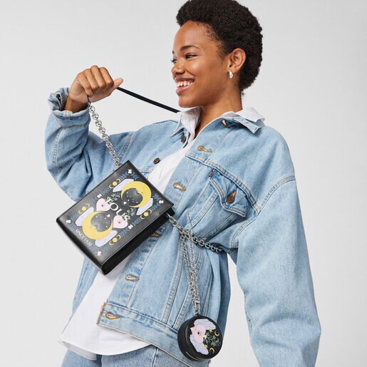 Small black and multicolored TOUS Magic Change purse