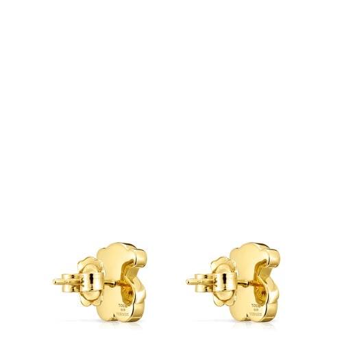 Silver Vermeil Sweet Dolls bear Earrings