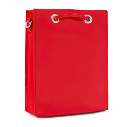 Маленькая красная и розовая сумка-кроссбоди Dorp