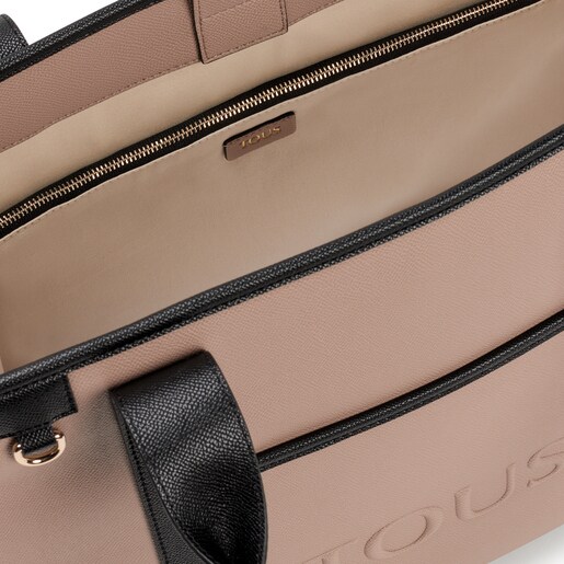 حقيبة تسوق La Rue Amaya من TOUS كبيرة الحجم باللون الرمادي الداكن