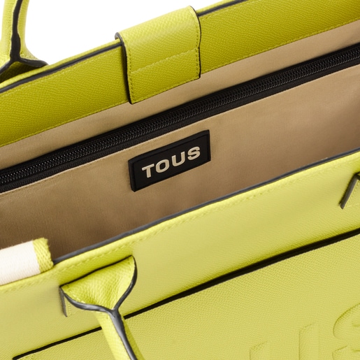 Large lime green TOUS La Rue Amaya Shopping bag | TOUS