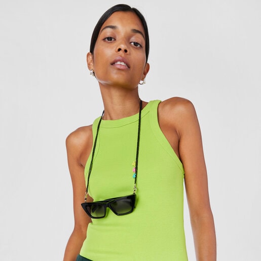 Cadena para gafas negra y dorada Bears Chain