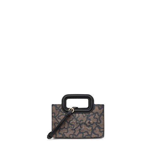 ブラックのミニ・クロスボディバッグ Kaos Icon