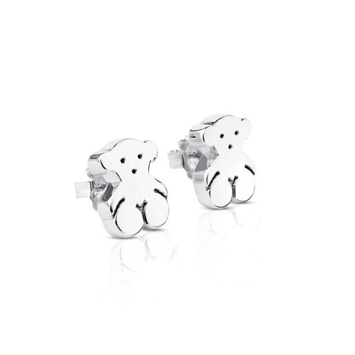 Boucles d'oreilles Sweet Dolls ourson en Argent