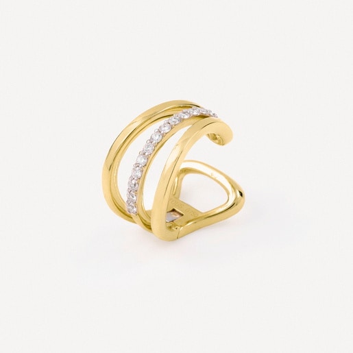 Earcuff de oro, oro blanco y diamantes TOUS ATELIER
