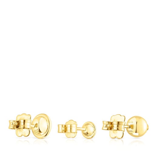 TOUS Set of three silver vermeil Plump Earrings with gemstones | Westland  Mall