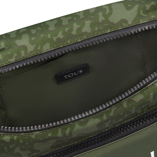 Khaki-colored nylon Kaos Mini Evolution waist bag