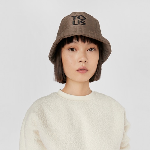 Khaki-colored TOUS Empire Padded Bucket hat