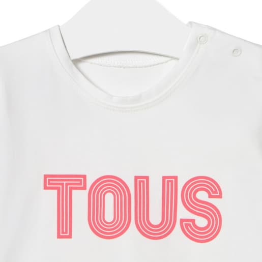 Beach t-shirt in Line coral